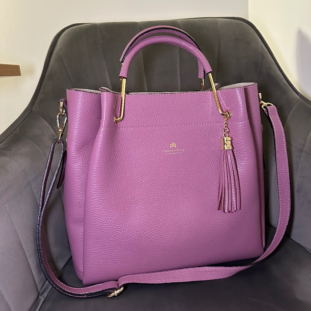 Cuoieria Fiorentina Pink Satchel/Bucket bag